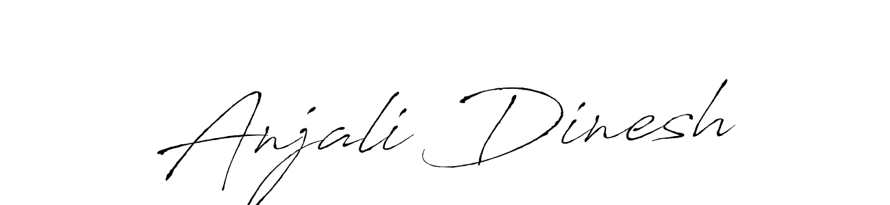 How to make Anjali Dinesh signature? Antro_Vectra is a professional autograph style. Create handwritten signature for Anjali Dinesh name. Anjali Dinesh signature style 6 images and pictures png