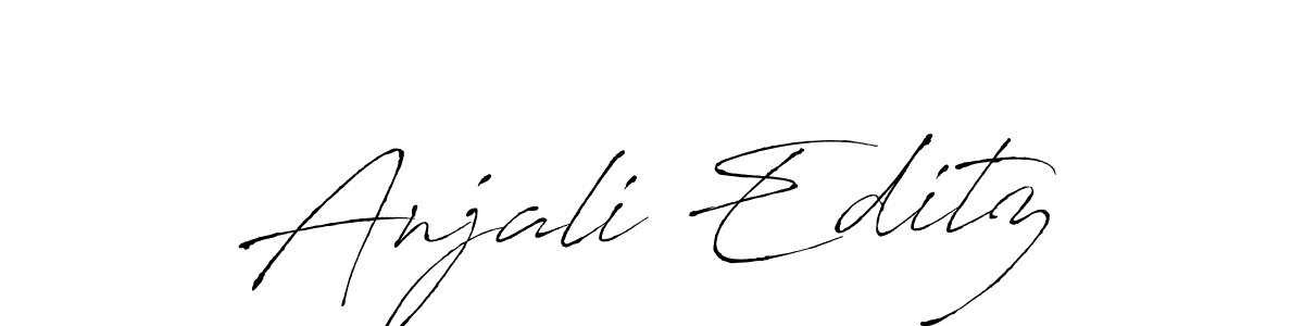 It looks lik you need a new signature style for name Anjali Editz. Design unique handwritten (Antro_Vectra) signature with our free signature maker in just a few clicks. Anjali Editz signature style 6 images and pictures png