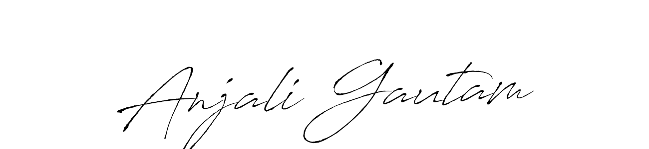 Make a short Anjali Gautam signature style. Manage your documents anywhere anytime using Antro_Vectra. Create and add eSignatures, submit forms, share and send files easily. Anjali Gautam signature style 6 images and pictures png