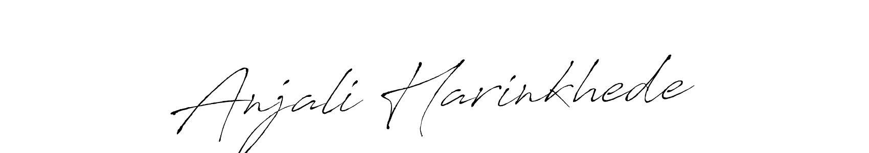 How to make Anjali Harinkhede signature? Antro_Vectra is a professional autograph style. Create handwritten signature for Anjali Harinkhede name. Anjali Harinkhede signature style 6 images and pictures png