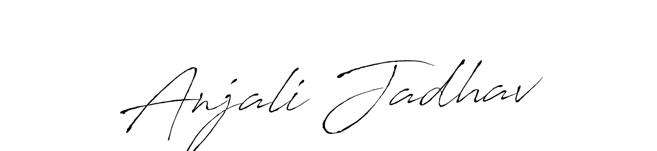 Make a beautiful signature design for name Anjali Jadhav. With this signature (Antro_Vectra) style, you can create a handwritten signature for free. Anjali Jadhav signature style 6 images and pictures png