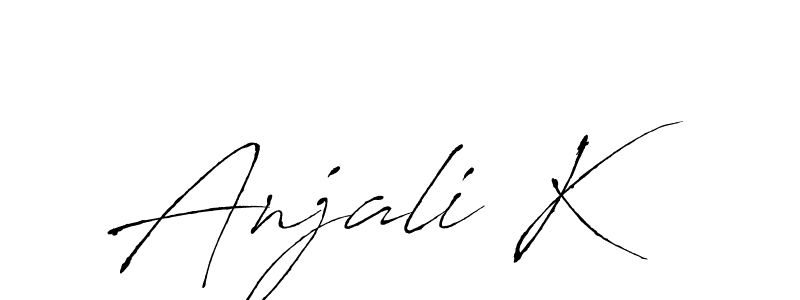 See photos of Anjali K official signature by Spectra . Check more albums & portfolios. Read reviews & check more about Antro_Vectra font. Anjali K signature style 6 images and pictures png