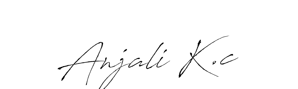 This is the best signature style for the Anjali K.c name. Also you like these signature font (Antro_Vectra). Mix name signature. Anjali K.c signature style 6 images and pictures png