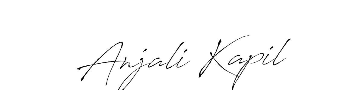 Design your own signature with our free online signature maker. With this signature software, you can create a handwritten (Antro_Vectra) signature for name Anjali Kapil. Anjali Kapil signature style 6 images and pictures png