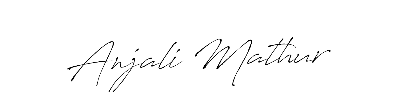 Make a short Anjali Mathur signature style. Manage your documents anywhere anytime using Antro_Vectra. Create and add eSignatures, submit forms, share and send files easily. Anjali Mathur signature style 6 images and pictures png