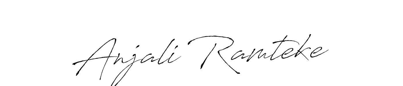 How to make Anjali Ramteke signature? Antro_Vectra is a professional autograph style. Create handwritten signature for Anjali Ramteke name. Anjali Ramteke signature style 6 images and pictures png