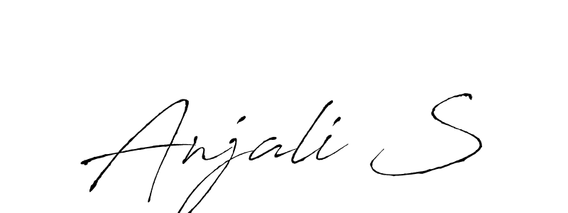 See photos of Anjali S official signature by Spectra . Check more albums & portfolios. Read reviews & check more about Antro_Vectra font. Anjali S signature style 6 images and pictures png