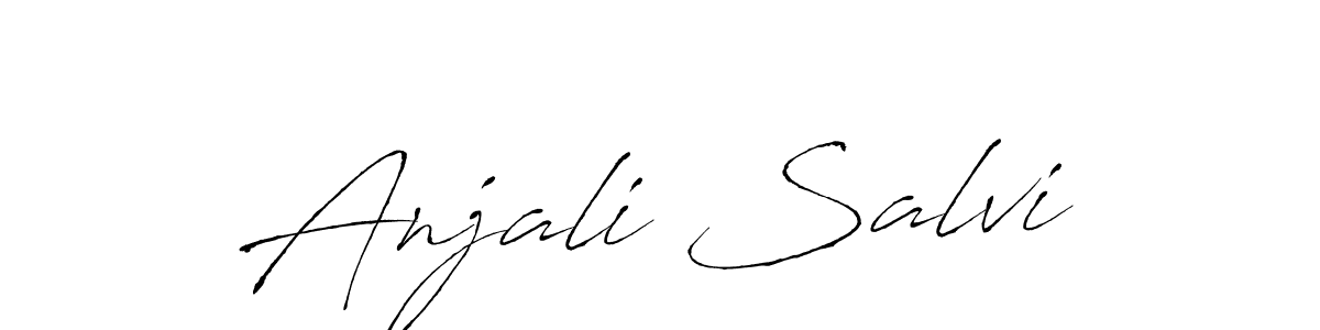 How to make Anjali Salvi signature? Antro_Vectra is a professional autograph style. Create handwritten signature for Anjali Salvi name. Anjali Salvi signature style 6 images and pictures png