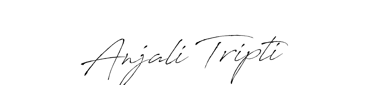 Make a beautiful signature design for name Anjali Tripti. With this signature (Antro_Vectra) style, you can create a handwritten signature for free. Anjali Tripti signature style 6 images and pictures png