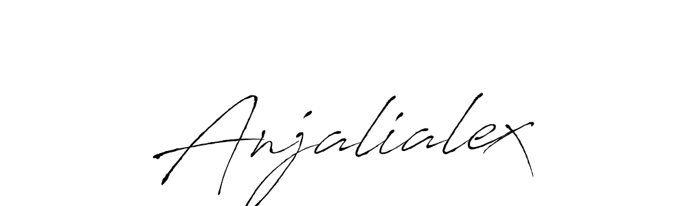 Use a signature maker to create a handwritten signature online. With this signature software, you can design (Antro_Vectra) your own signature for name Anjalialex. Anjalialex signature style 6 images and pictures png