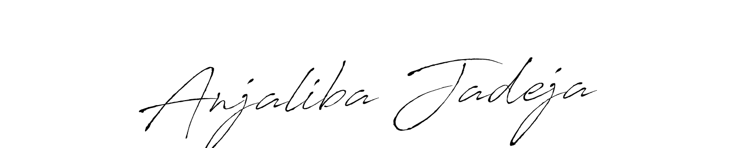 You can use this online signature creator to create a handwritten signature for the name Anjaliba Jadeja. This is the best online autograph maker. Anjaliba Jadeja signature style 6 images and pictures png