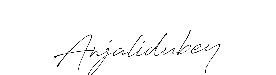 How to make Anjalidubey name signature. Use Antro_Vectra style for creating short signs online. This is the latest handwritten sign. Anjalidubey signature style 6 images and pictures png