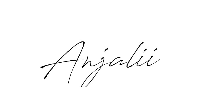 Anjalii stylish signature style. Best Handwritten Sign (Antro_Vectra) for my name. Handwritten Signature Collection Ideas for my name Anjalii. Anjalii signature style 6 images and pictures png