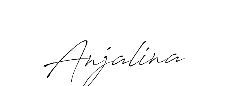Design your own signature with our free online signature maker. With this signature software, you can create a handwritten (Antro_Vectra) signature for name Anjalina. Anjalina signature style 6 images and pictures png