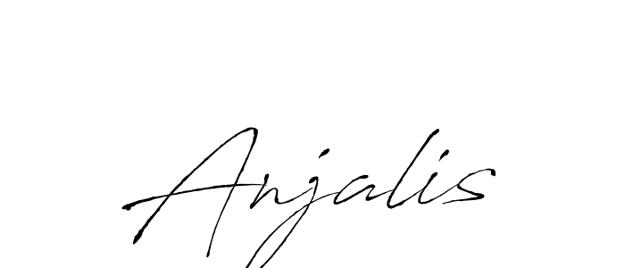You should practise on your own different ways (Antro_Vectra) to write your name (Anjalis) in signature. don't let someone else do it for you. Anjalis signature style 6 images and pictures png