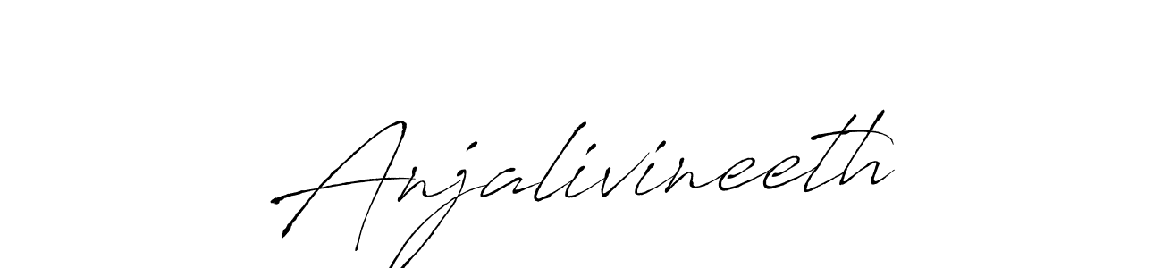 Design your own signature with our free online signature maker. With this signature software, you can create a handwritten (Antro_Vectra) signature for name Anjalivineeth. Anjalivineeth signature style 6 images and pictures png