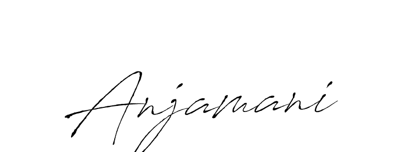 Also You can easily find your signature by using the search form. We will create Anjamani name handwritten signature images for you free of cost using Antro_Vectra sign style. Anjamani signature style 6 images and pictures png