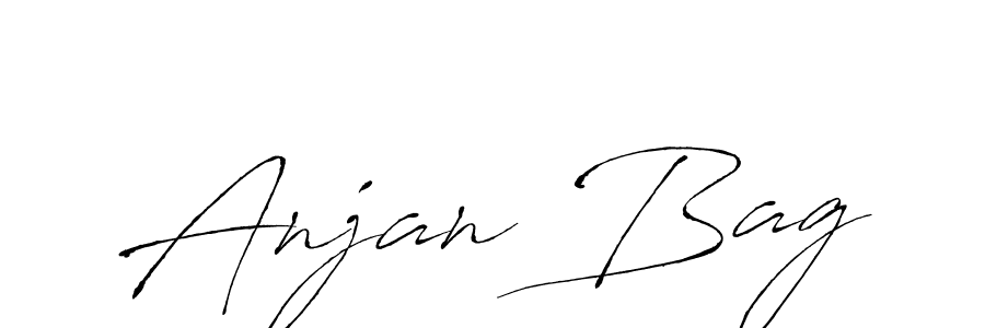 How to make Anjan Bag signature? Antro_Vectra is a professional autograph style. Create handwritten signature for Anjan Bag name. Anjan Bag signature style 6 images and pictures png