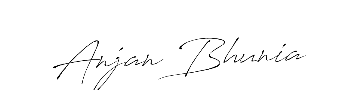 How to make Anjan Bhunia signature? Antro_Vectra is a professional autograph style. Create handwritten signature for Anjan Bhunia name. Anjan Bhunia signature style 6 images and pictures png