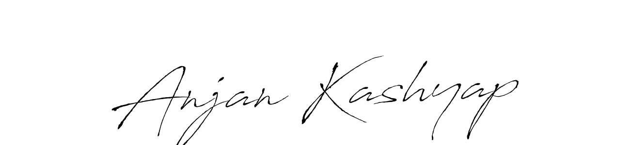 Design your own signature with our free online signature maker. With this signature software, you can create a handwritten (Antro_Vectra) signature for name Anjan Kashyap. Anjan Kashyap signature style 6 images and pictures png