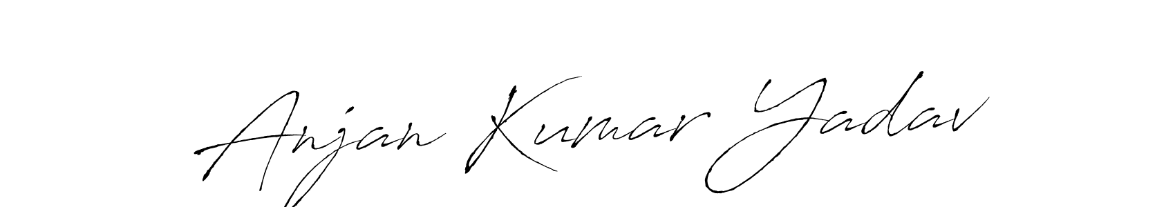 You should practise on your own different ways (Antro_Vectra) to write your name (Anjan Kumar Yadav) in signature. don't let someone else do it for you. Anjan Kumar Yadav signature style 6 images and pictures png