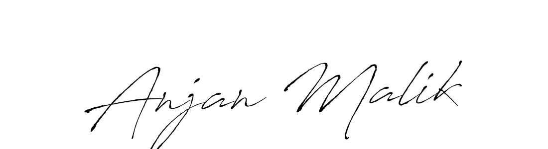 Also we have Anjan Malik name is the best signature style. Create professional handwritten signature collection using Antro_Vectra autograph style. Anjan Malik signature style 6 images and pictures png