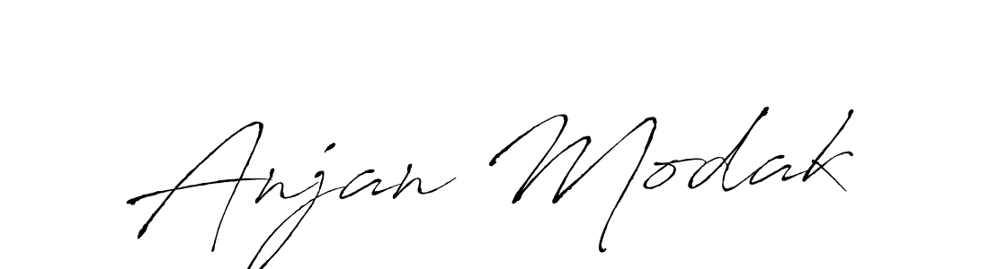 How to make Anjan Modak signature? Antro_Vectra is a professional autograph style. Create handwritten signature for Anjan Modak name. Anjan Modak signature style 6 images and pictures png