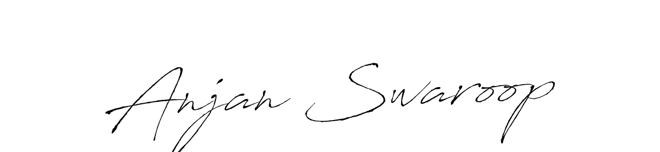 This is the best signature style for the Anjan Swaroop name. Also you like these signature font (Antro_Vectra). Mix name signature. Anjan Swaroop signature style 6 images and pictures png