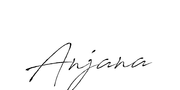 Anjana stylish signature style. Best Handwritten Sign (Antro_Vectra) for my name. Handwritten Signature Collection Ideas for my name Anjana. Anjana signature style 6 images and pictures png