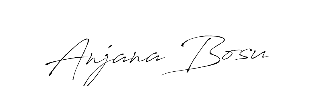 You should practise on your own different ways (Antro_Vectra) to write your name (Anjana Bosu) in signature. don't let someone else do it for you. Anjana Bosu signature style 6 images and pictures png