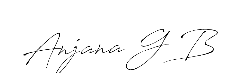 Also You can easily find your signature by using the search form. We will create Anjana G B name handwritten signature images for you free of cost using Antro_Vectra sign style. Anjana G B signature style 6 images and pictures png