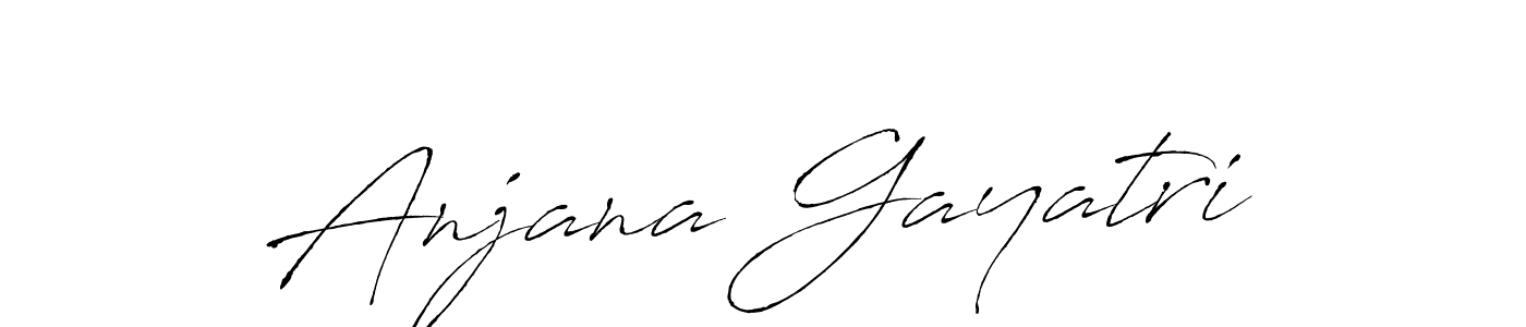 You should practise on your own different ways (Antro_Vectra) to write your name (Anjana Gayatri) in signature. don't let someone else do it for you. Anjana Gayatri signature style 6 images and pictures png