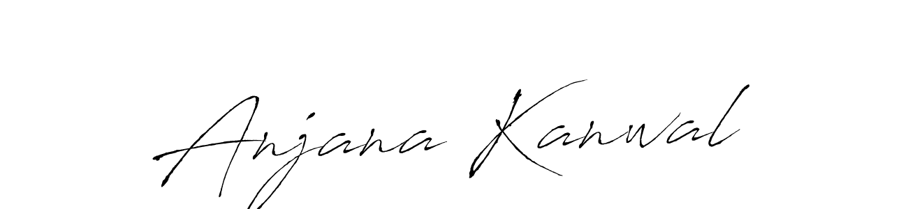 Create a beautiful signature design for name Anjana Kanwal. With this signature (Antro_Vectra) fonts, you can make a handwritten signature for free. Anjana Kanwal signature style 6 images and pictures png