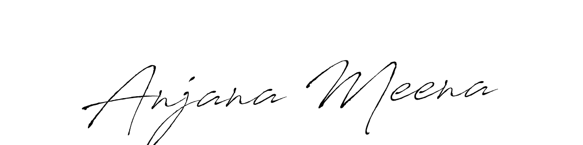 Make a beautiful signature design for name Anjana Meena. With this signature (Antro_Vectra) style, you can create a handwritten signature for free. Anjana Meena signature style 6 images and pictures png