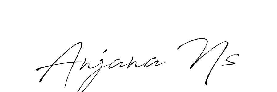 How to make Anjana Ns signature? Antro_Vectra is a professional autograph style. Create handwritten signature for Anjana Ns name. Anjana Ns signature style 6 images and pictures png