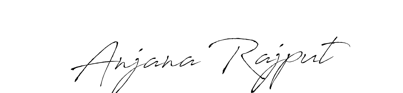 Create a beautiful signature design for name Anjana Rajput. With this signature (Antro_Vectra) fonts, you can make a handwritten signature for free. Anjana Rajput signature style 6 images and pictures png