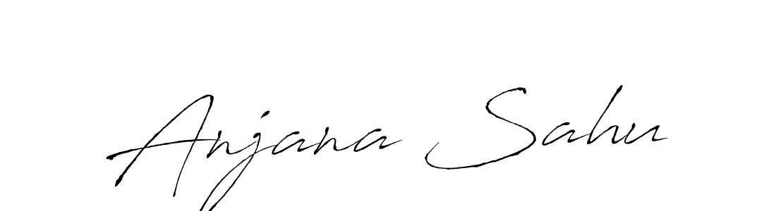 Anjana Sahu stylish signature style. Best Handwritten Sign (Antro_Vectra) for my name. Handwritten Signature Collection Ideas for my name Anjana Sahu. Anjana Sahu signature style 6 images and pictures png