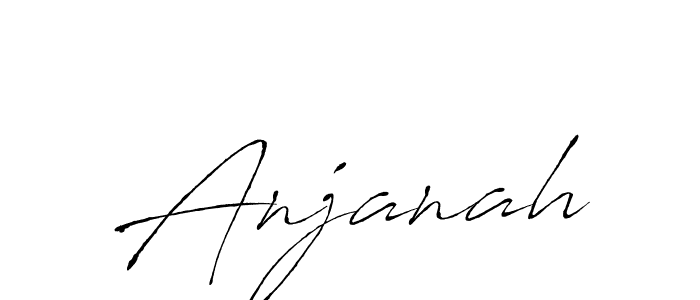 Design your own signature with our free online signature maker. With this signature software, you can create a handwritten (Antro_Vectra) signature for name Anjanah. Anjanah signature style 6 images and pictures png