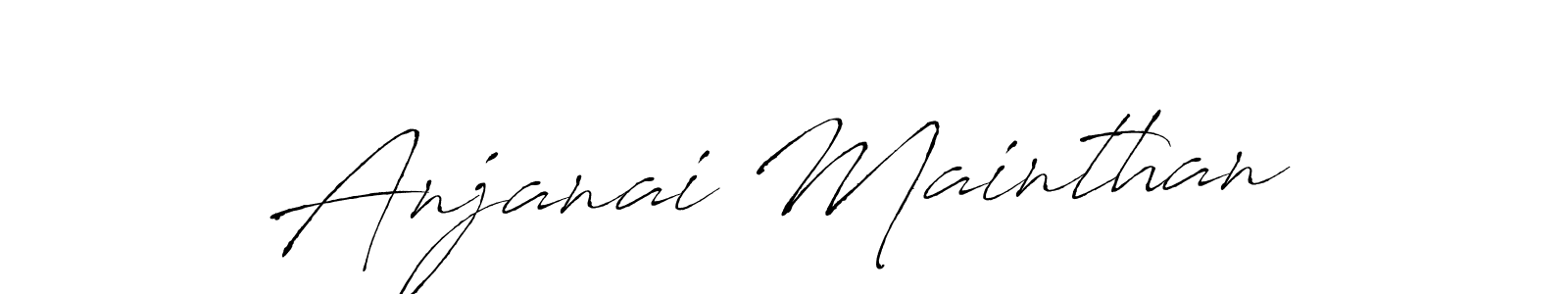 How to make Anjanai Mainthan signature? Antro_Vectra is a professional autograph style. Create handwritten signature for Anjanai Mainthan name. Anjanai Mainthan signature style 6 images and pictures png