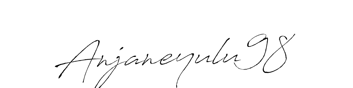 The best way (Antro_Vectra) to make a short signature is to pick only two or three words in your name. The name Anjaneyulu98 include a total of six letters. For converting this name. Anjaneyulu98 signature style 6 images and pictures png