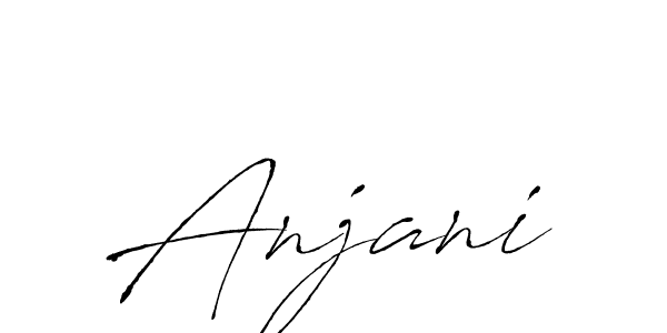 Design your own signature with our free online signature maker. With this signature software, you can create a handwritten (Antro_Vectra) signature for name Anjani. Anjani signature style 6 images and pictures png