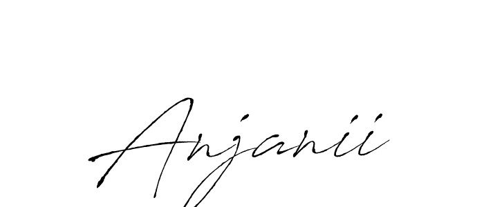 How to make Anjanii signature? Antro_Vectra is a professional autograph style. Create handwritten signature for Anjanii name. Anjanii signature style 6 images and pictures png