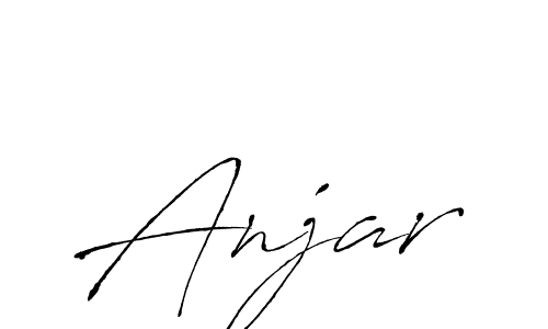 Make a beautiful signature design for name Anjar. With this signature (Antro_Vectra) style, you can create a handwritten signature for free. Anjar signature style 6 images and pictures png