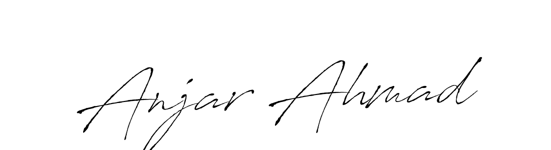 How to make Anjar Ahmad name signature. Use Antro_Vectra style for creating short signs online. This is the latest handwritten sign. Anjar Ahmad signature style 6 images and pictures png