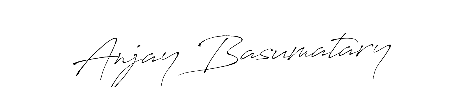 How to make Anjay Basumatary signature? Antro_Vectra is a professional autograph style. Create handwritten signature for Anjay Basumatary name. Anjay Basumatary signature style 6 images and pictures png