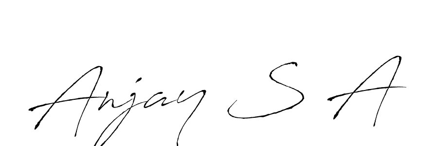 Here are the top 10 professional signature styles for the name Anjay S A. These are the best autograph styles you can use for your name. Anjay S A signature style 6 images and pictures png