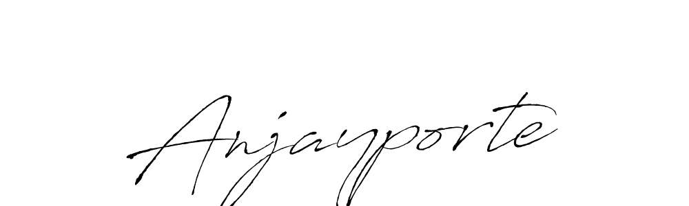 Antro_Vectra is a professional signature style that is perfect for those who want to add a touch of class to their signature. It is also a great choice for those who want to make their signature more unique. Get Anjayporte name to fancy signature for free. Anjayporte signature style 6 images and pictures png