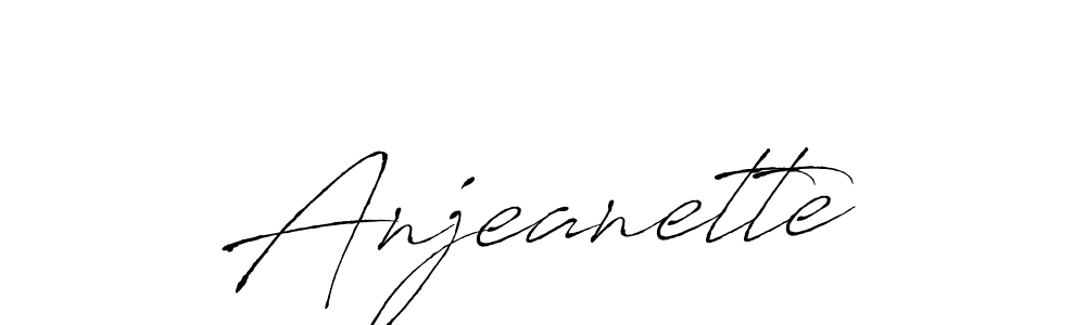 if you are searching for the best signature style for your name Anjeanette. so please give up your signature search. here we have designed multiple signature styles  using Antro_Vectra. Anjeanette signature style 6 images and pictures png