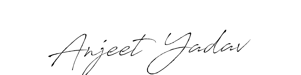 Design your own signature with our free online signature maker. With this signature software, you can create a handwritten (Antro_Vectra) signature for name Anjeet Yadav. Anjeet Yadav signature style 6 images and pictures png