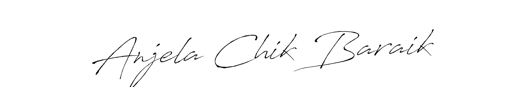 Make a beautiful signature design for name Anjela Chik Baraik. Use this online signature maker to create a handwritten signature for free. Anjela Chik Baraik signature style 6 images and pictures png